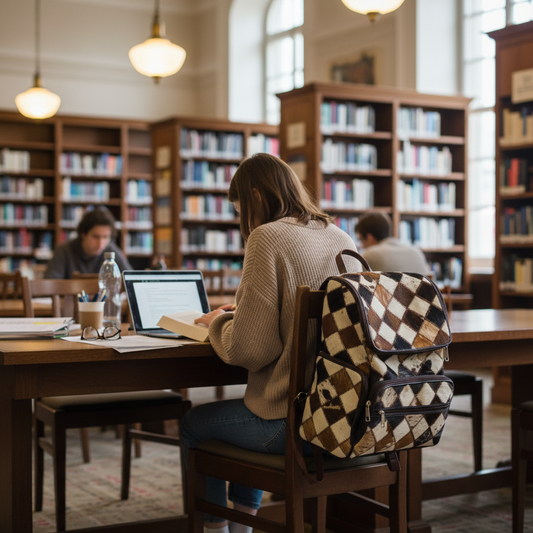 Handmade Cowhide Patchwork Backpack | Western Diaper Leather Backpack-Hair on it