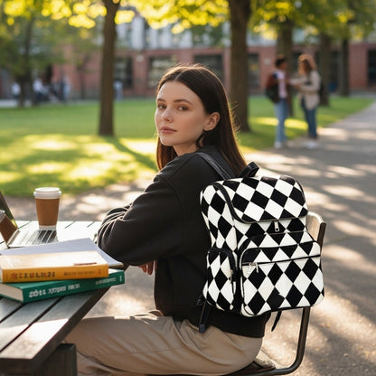 Natural Cowhide Backpack Original leather with Hair on it-Western Diaper Bag